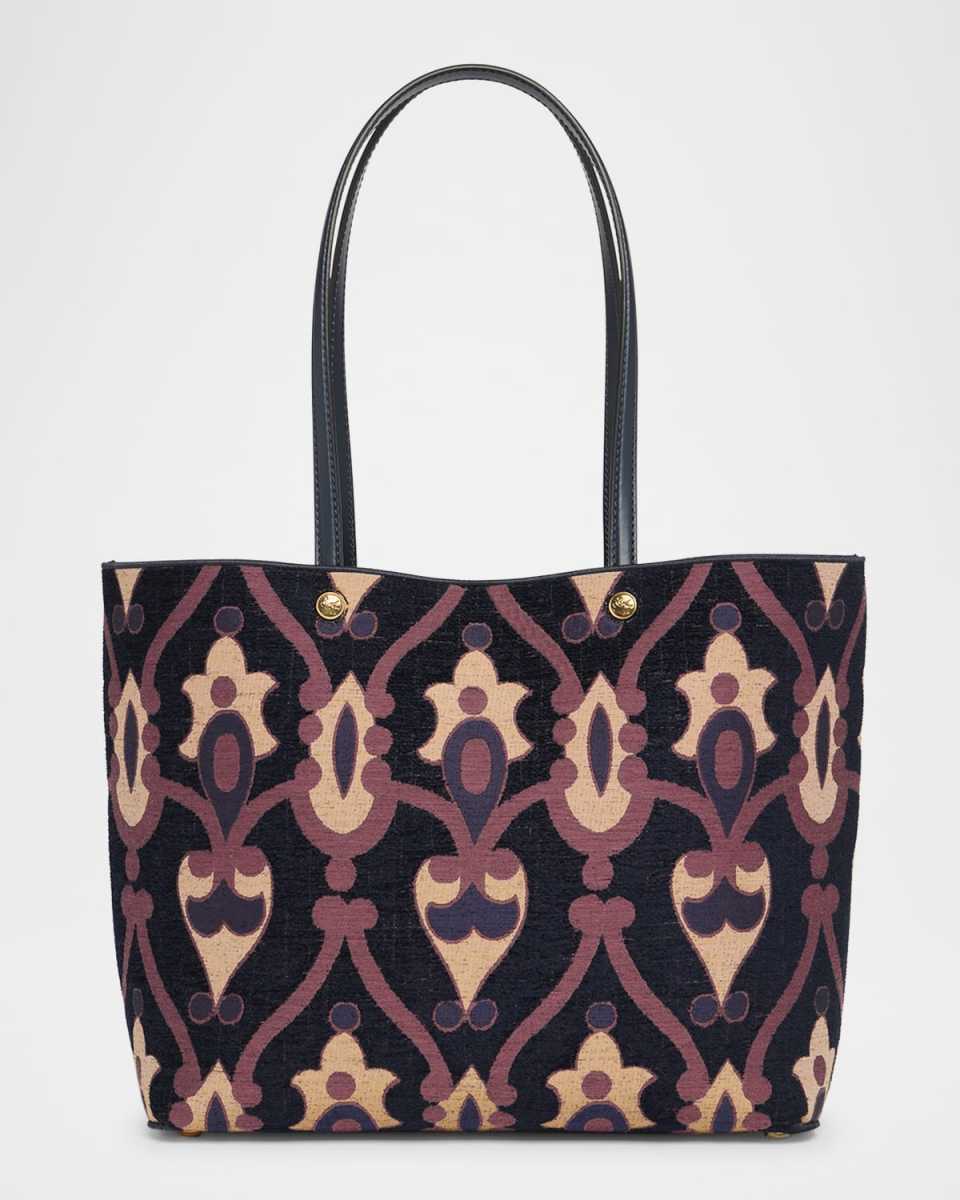 Essential Medium Jacquard Chenille Shopper Tote Bag